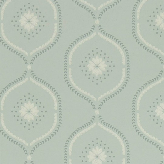 Sanderson DLMW216880 Littlemore Milcombe Mist Blue - tapeta w ogee
