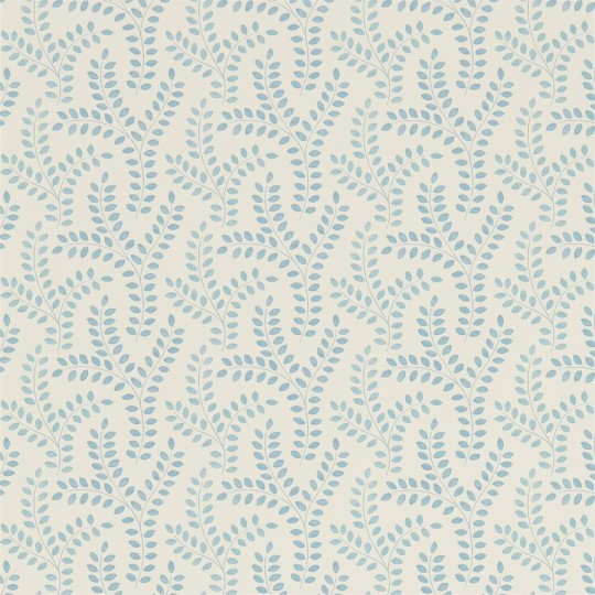 Sanderson DLMW216886 Littlemore Yarton Cornflower Blue - tapeta w liście