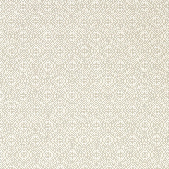 Sanderson DCPW216784 Littlemore Pinjara Trellis Linen - tapeta w drobną kratownicę