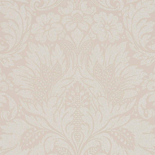 Sanderson DDAM216391 Chiswick Grove Kent Linen - tapeta w adamaszek