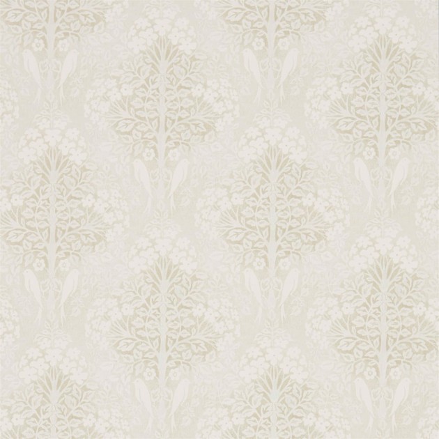 Sanderson DDAM216397 Chiswick Grove Lerena Ivory - tapeta w roślinny ornament