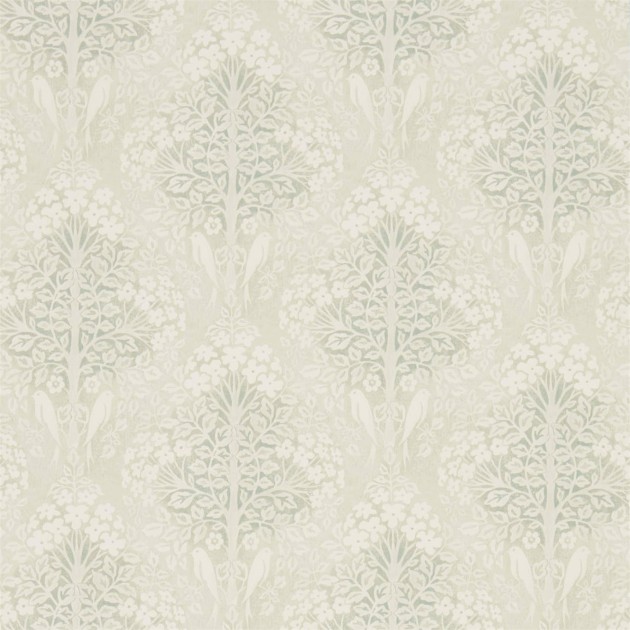 Sanderson DDAM216400 Chiswick Grove Lerena Willow - tapeta w roślinny ornament