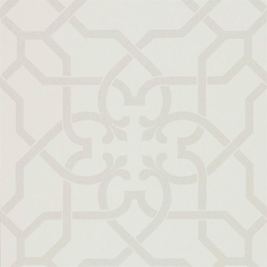 Sanderson DDAM216416 Chiswick Grove Mawton Dove/Stone - tapeta w kratownicę