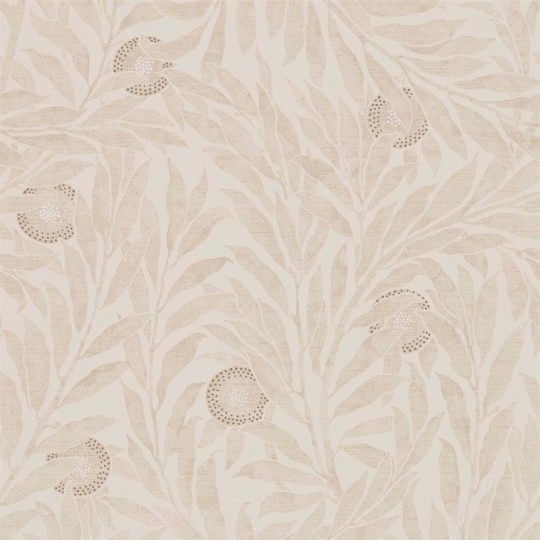 Sanderson DDAM216401 Chiswick Grove Orange Tree Oyster - tapeta w drzewka pomarańczowe