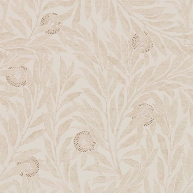 Sanderson DDAM216401 Chiswick Grove Orange Tree Oyster - tapeta w drzewka pomarańczowe