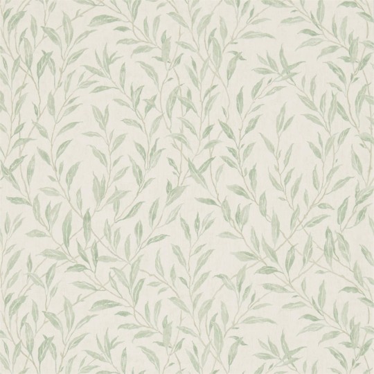 Sanderson DDAM216409 Chiswick Grove Osier Willow/Cream - tapeta w liście wierzby