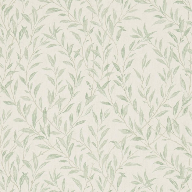 Sanderson DDAM216409 Chiswick Grove Osier Willow/Cream - tapeta w liście wierzby