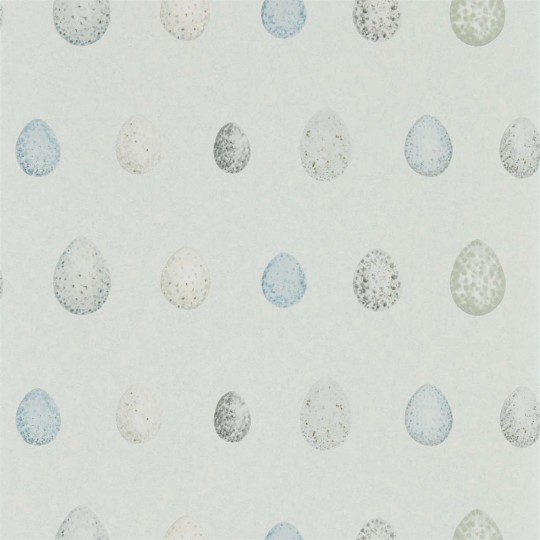 Sanderson DEBB216504 Embleton Bay Nest Egg Marine Aqua - tapeta w jajka