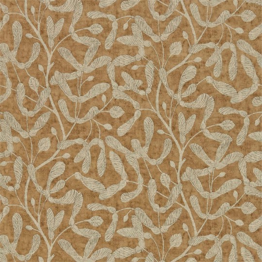 Sanderson DEBB216499 Embleton Bay Sycamore Trail Copper - tapeta z motywem klonu