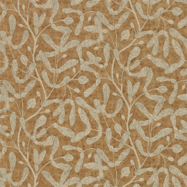 Sanderson DEBB216499 Embleton Bay Sycamore Trail Copper - tapeta z motywem klonu