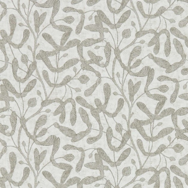 Sanderson DEBB216500 Embleton Bay Sycamore Trail Silver - tapeta z motywem klonu