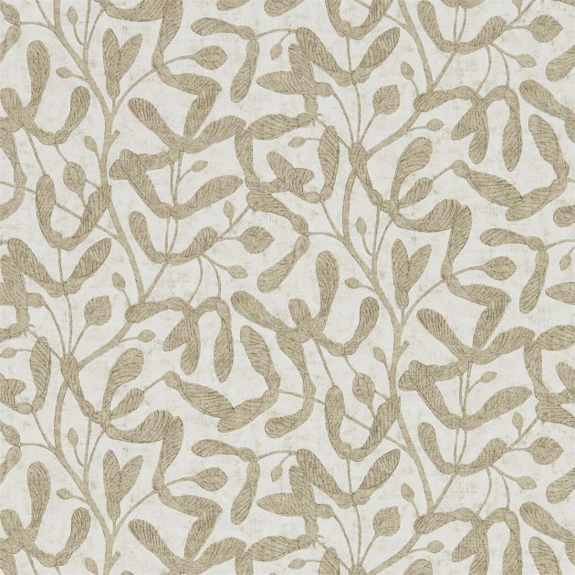 Sanderson DEBB216501 Embleton Bay Sycamore Trail Gold - tapeta z motywem klonu