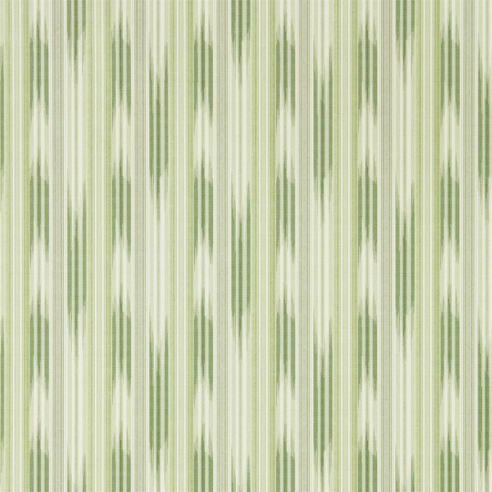 Sanderson DCPW216779 Caspian Ishi Emerald - tapeta w pasy ikat