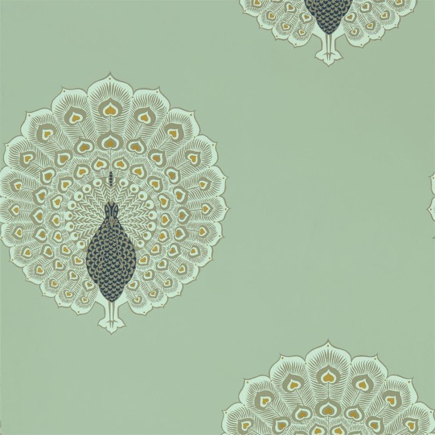 Sanderson DCPW216759 Caspian Kalapi Sea Glass - tapeta w pawie