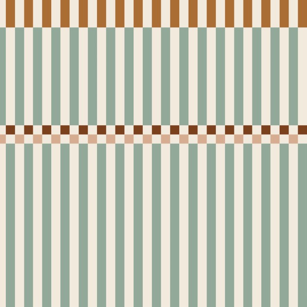 Dekornik DEKO.TAP.557 Stripes happy green and cherry - tapeta w pasy