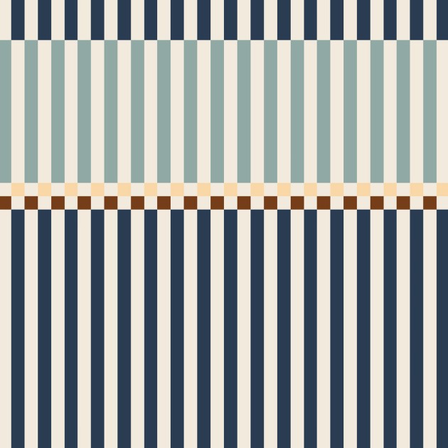 Dekornik DEKO.TAP.556 Stripes happy 2 colours navy blue and mint - tapeta w pasy