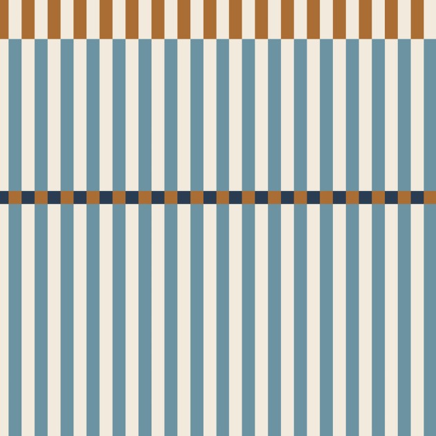 Dekornik DEKO.TAP.554 Stripes happy blue and honey - tapeta w pasy