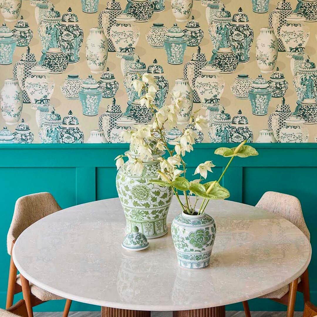Eijffinger 351213 Magnifique - tapeta w ceramiczne wazy