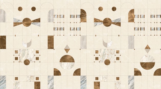 Wallpepper WPS-03 A 2025 Eos - mural geometryczny z efektem marmuru