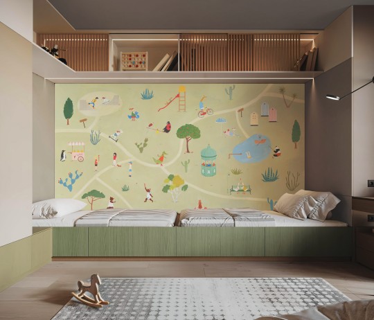 Wallpepper AC-09 A 2025 Trova le arance - mural dziecięcy w bajkowe postacie