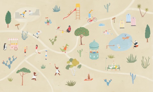 Wallpepper AC-09 B 2025 Trova le arance - mural dziecięcy w bajkowe postacie