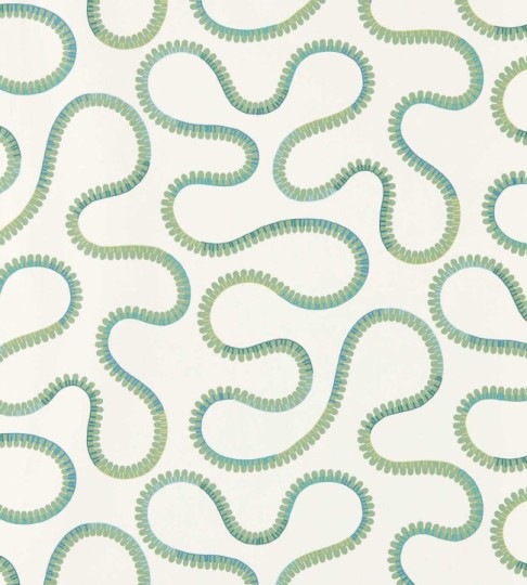 Scion NSCW113248 Oakham Bimble Evergreen - tapeta w falujące linie