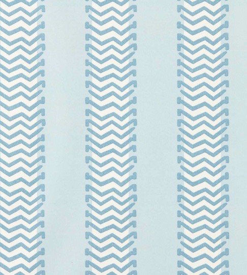 Scion NSCW113260 Oakham Bradgate Coast Blue - tapeta w pasy z zygzakami