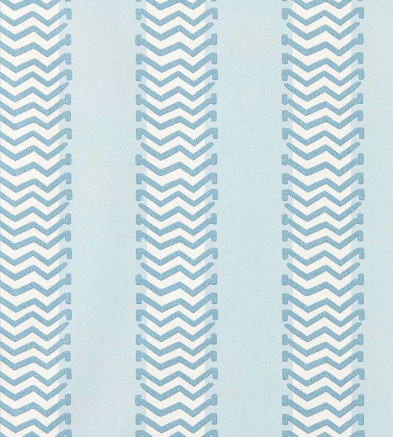 Scion NSCW113260 Oakham Bradgate Coast Blue - tapeta w pasy z zygzakami