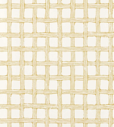 Scion NSCW113263 Oakham Fretwork Honey - tapeta w kratę