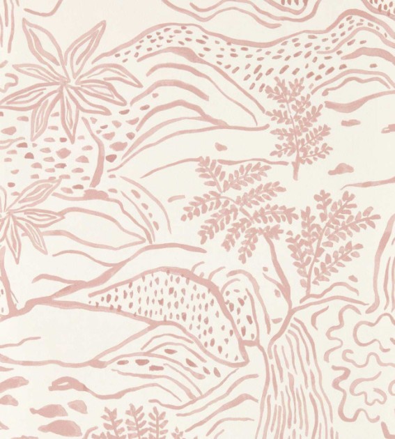 Scion NSCW113265 Oakham Falling Foss Dusk Pink - tapeta w krajobraz