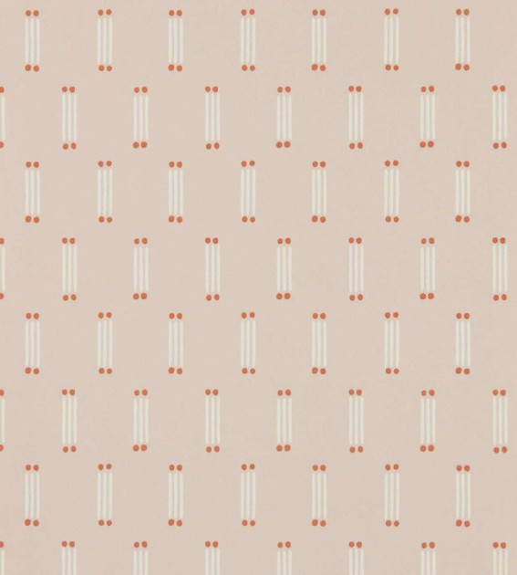 Scion NSCW113278 Oakham Matchsticks Blush - tapeta w kreski i kropki