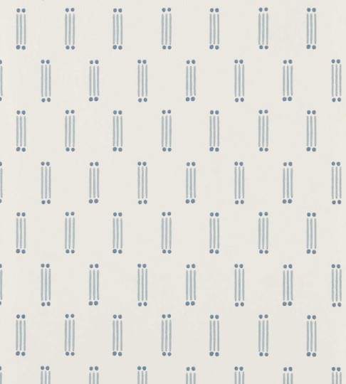 Scion NSCW113281 Oakham Matchsticks Denim - tapeta w kreski i kropki