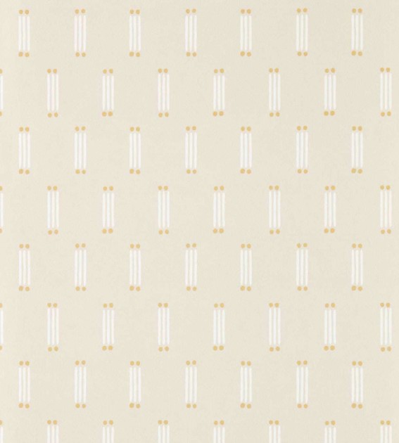 Scion NSCW113280 Oakham Matchsticks Honey - tapeta w kreski i kropki