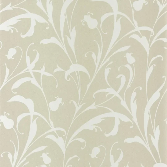 Casadeco 202007129 Elixir Opaline Vert Amande - tapeta w arabeskę