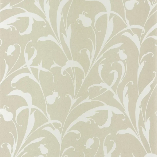 Casadeco 202007129 Elixir Opaline Vert Amande - tapeta w arabeskę