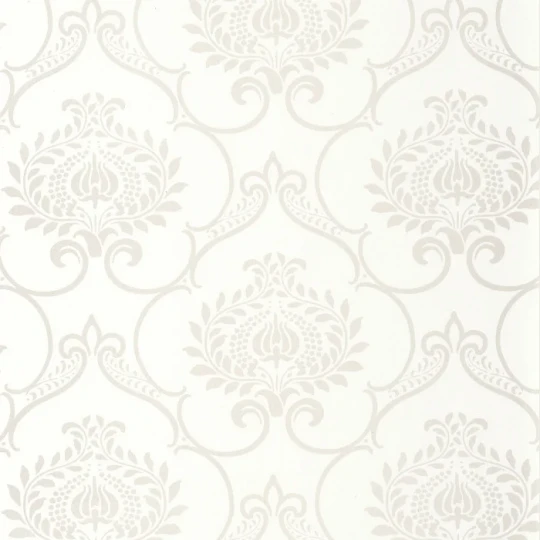 Casadeco 202010160 Elixir Panache Blanc Antique - tapeta w adamaszek