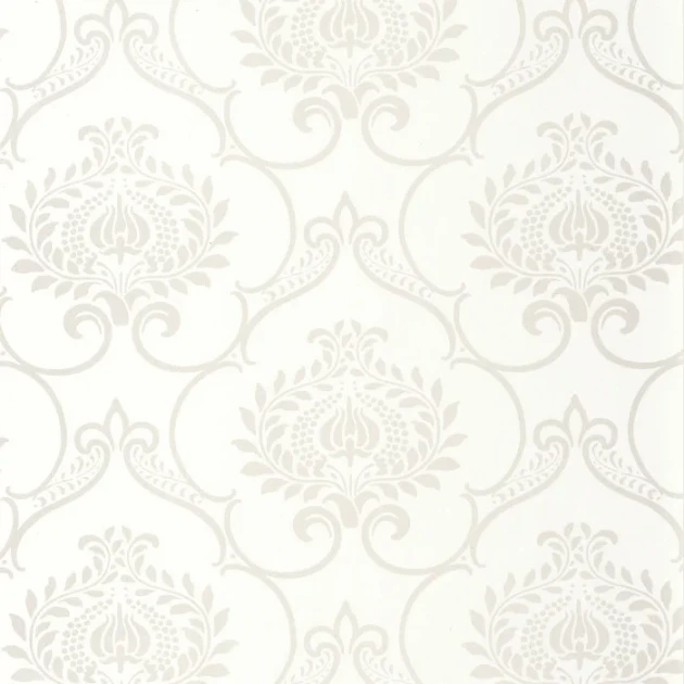 Casadeco 202010160 Elixir Panache Blanc Antique - tapeta w adamaszek