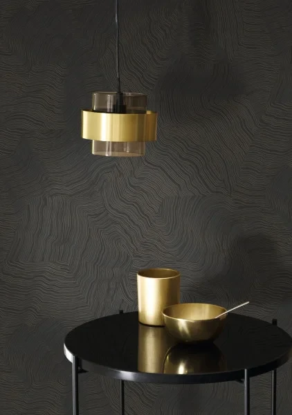 Casadeco 202029780 Elixir Infusion Noir - tapeta z efektem mory