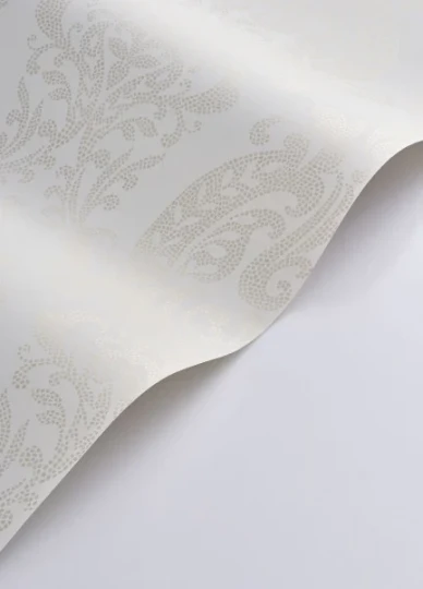 Casadeco 201990190 Elixir Quintessence Blanc Antique - tapeta w adamaszek