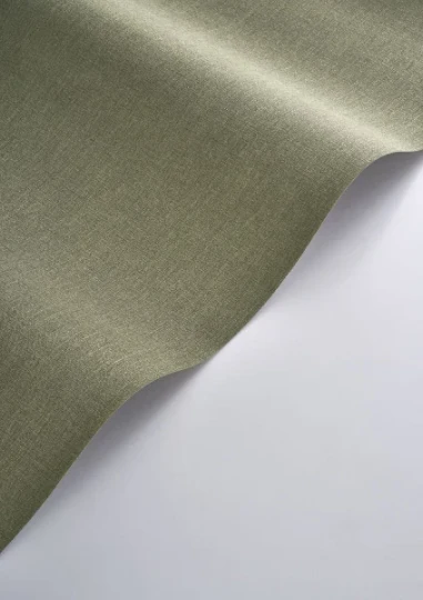 Casadeco 201177404 Rituel Caractere Vert Kaki - tapeta jednolita imitująca len