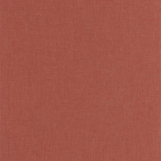 Casadeco 201178505 Rituel Caractere Rouge Ecrevisse - tapeta jednolita imitująca len