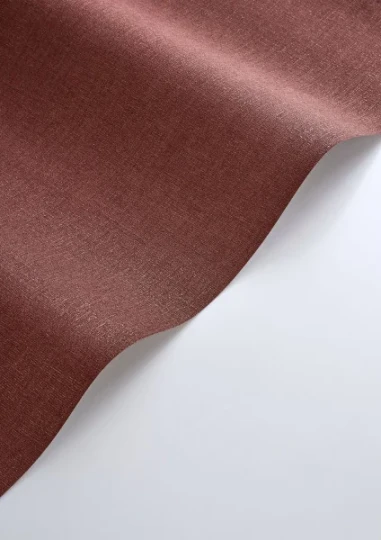 Casadeco 201178668 Rituel Caractere Amarena - tapeta jednolita imitująca len