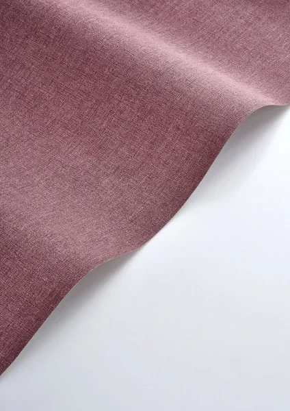 Casadeco 201175454 Rituel Caractere Aubergine - tapeta jednolita imitująca len