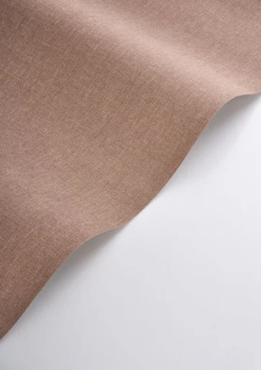 Casadeco 201172323 Rituel Caractere Mocha - tapeta jednolita imitująca len