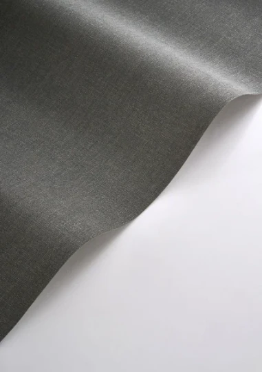 Casadeco 201179595 Rituel Caractere Gris Ardoise - tapeta jednolita imitująca len