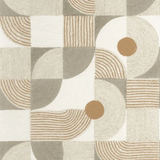 Casadeco 201927235 Rituel Element Vert Sauge - tapeta geometryczna