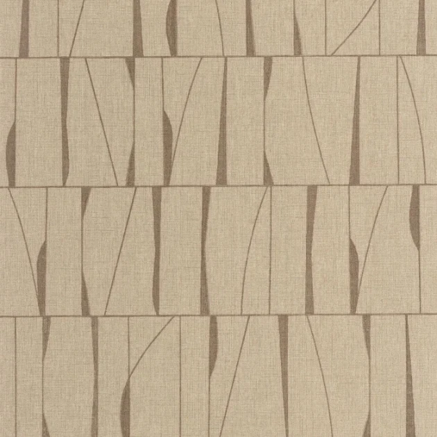 Casadeco 201932562 Rituel Otavia Beige Lin - tapeta z graficznym wzorem