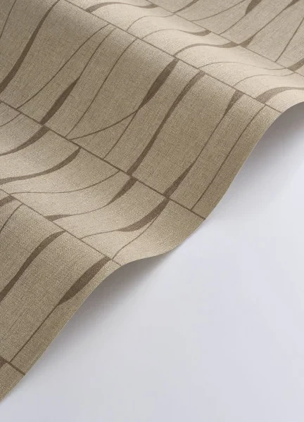 Casadeco 201932562 Rituel Otavia Beige Lin - tapeta z graficznym wzorem