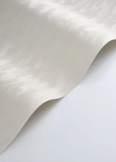 Casadeco 201970491 Rituel Arole Blanc Coton - tapeta w organiczny wzór