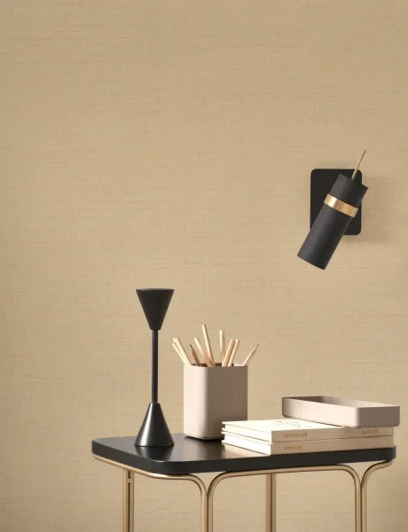 Casadeco 200562333 So Color 6 Smith Cappuccino - tapeta jednolita imitująca tkaninę